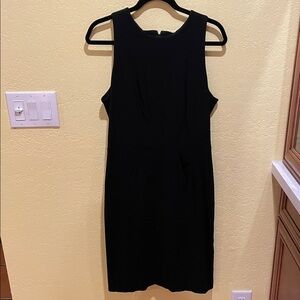 Ann Taylor little Black Sleeveless Dress stretch 12 z16